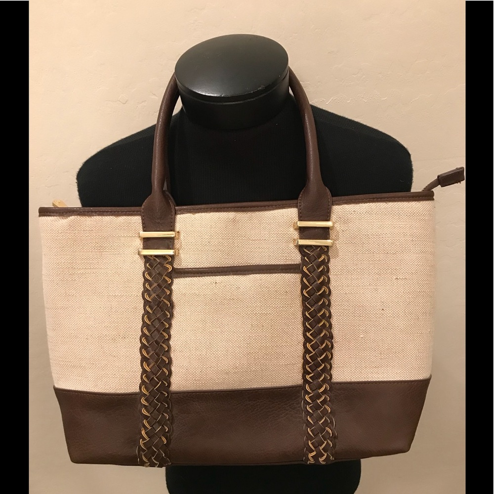 NEW CHARMING CHARLIE Brn/Creme BAG